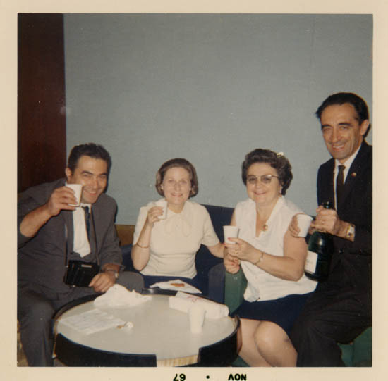 Group with cocktails