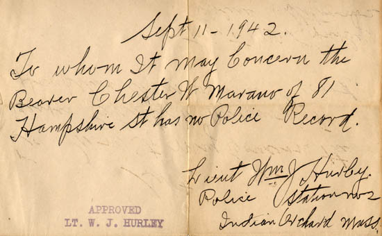 Has No Record Letter